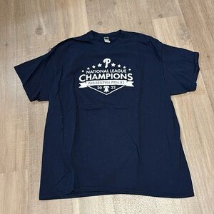 Philadelphia Phillies 2022 National league champions Navy Tshirt sized xl Men